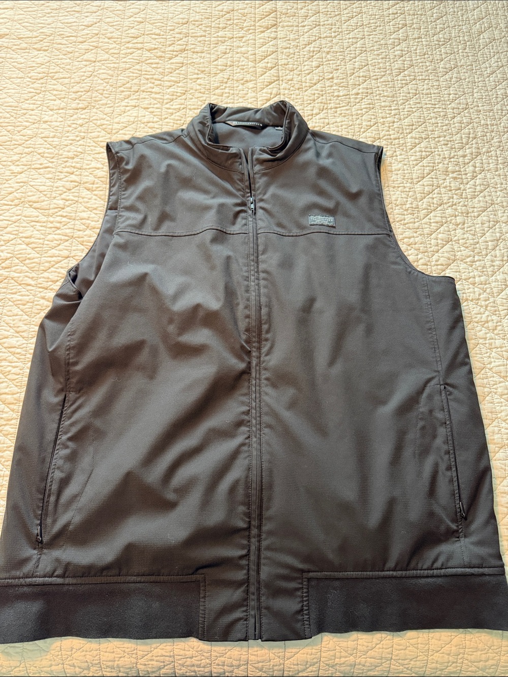 Travis Mathew Black Sleeveless Softshell Vest